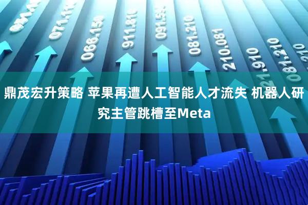 鼎茂宏升策略 苹果再遭人工智能人才流失 机器人研究主管跳槽至Meta